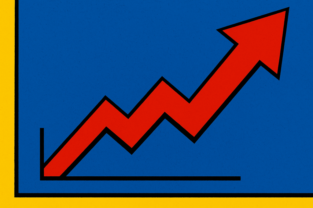 A graph from Google Trends showing niche popularity over time